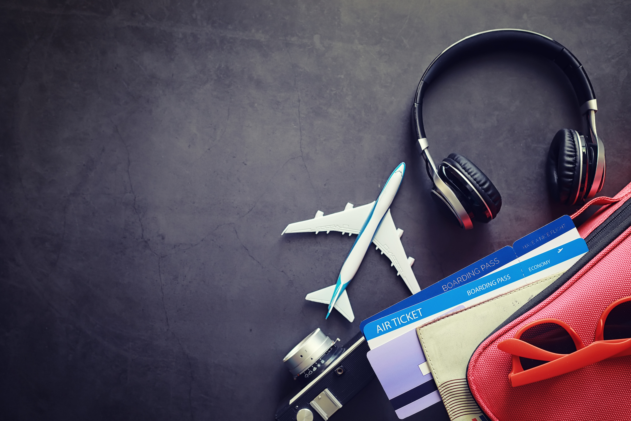 Air Travel Concept Flatlay